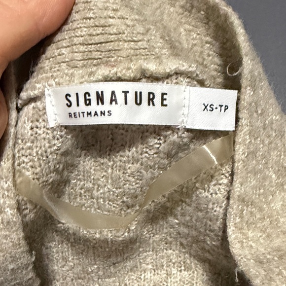 Reitmans Light Beige Belted Open-Front Cardigan - Picture 2 of 2